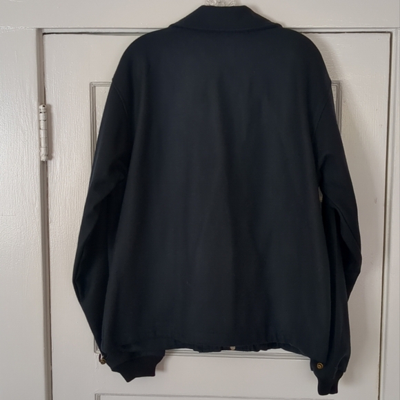 Vintage Filson Mackinaw Jacket Coat Black Large Full Zip Snap - Picture 4 of 11